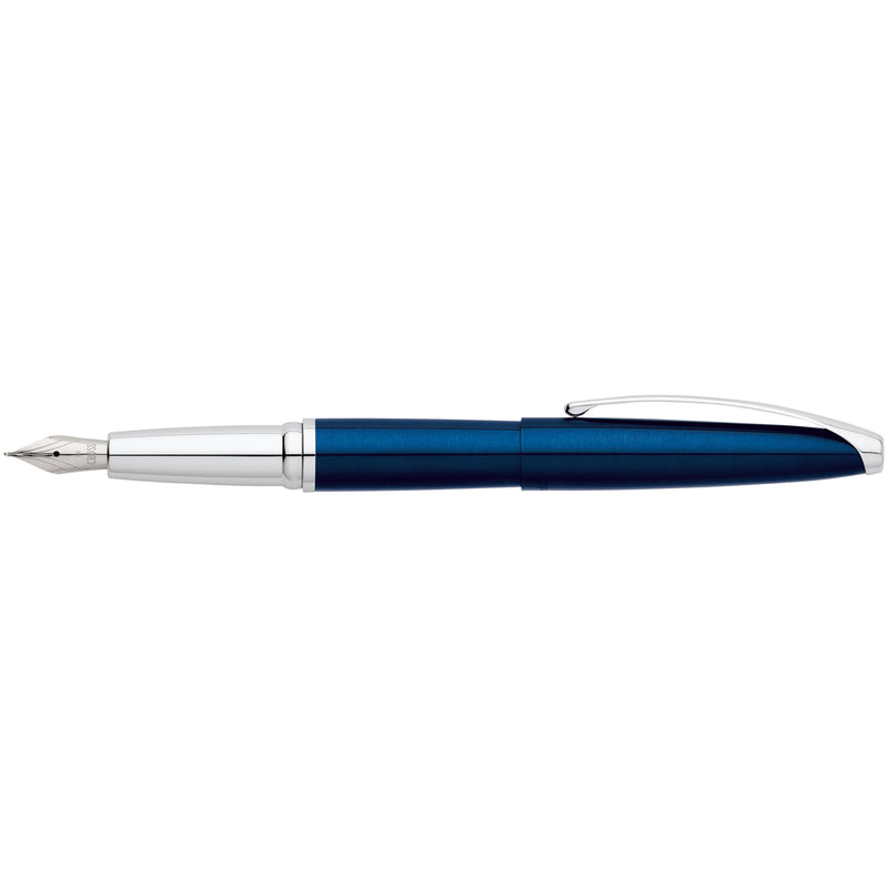 Cross ATX Translucent Blue Lacquer Fountain Pens