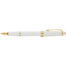 Cross Bailey Light Polished White Resin and Gold Tone Fountain Pens