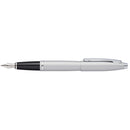 Cross Calais Satin Chrome Medium Nib Fountain Pen