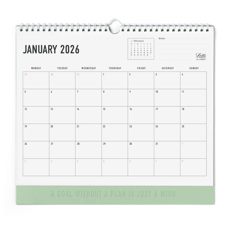 Letts of London Wall Calendars Conscious 300X270MM 2026