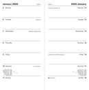 Letts of London Diaries Connoisseur Slim Week to View English 2026