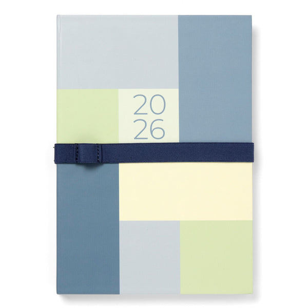 Letts of London Diaries Gradient Week to View Blue 2026#Size_A6