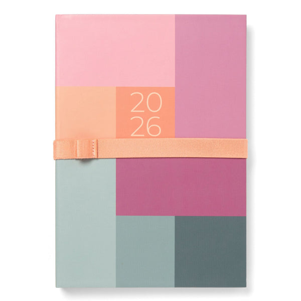 Letts of London Diaries Gradient Day to Page Appts Rose 2026#Size_A6