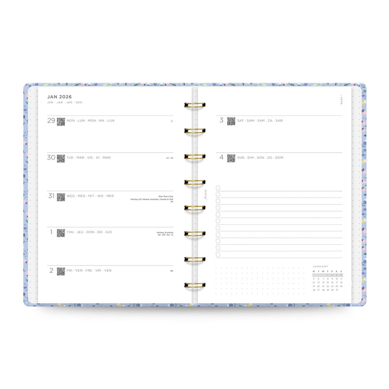 Filofax Planner Meadow A5 Week to View Sky 2026