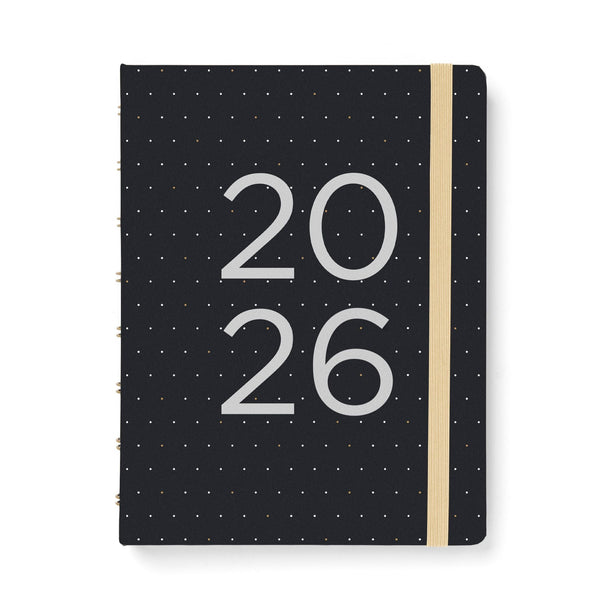Filofax Planner Moonlight A5 Week to View Black 2026
