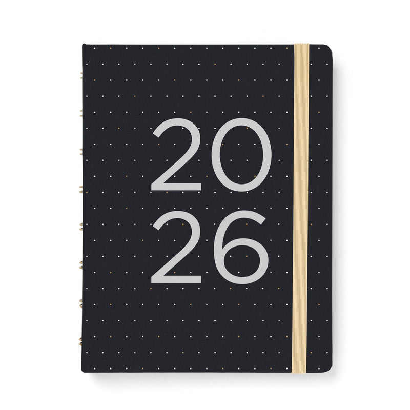 Filofax Planner Moonlight A5 Week to View Black 2026