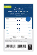 Filofax Refill Classic Week Per Page Mini 2026