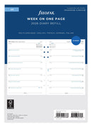 Filofax Refill Classic Week Per Page A5 ML 2026