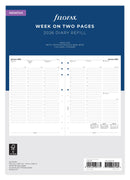 Filofax Refill Classic Week to View With Appts Vertical Deskfax 2026