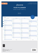 Filofax Refill Year Planner Vertical A4 2026
