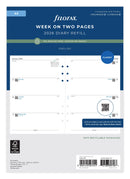 Filofax Classic Refill Recycled Week to View Diary A5 2026