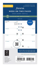 Filofax Classic Refill Recycled Week to View Diary Personal 2026