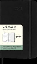 Moleskine Diaries 12 Month Weekly + Notes HC Pocket 2026