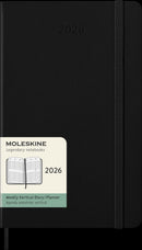 Moleskine Diaries 12 Month Weekly Vertical HC Black 2026