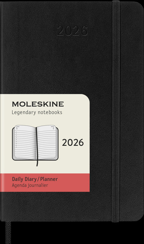 Moleskine Diaries 12 Month Daily SC Pocket 2026#Colour_BLACK