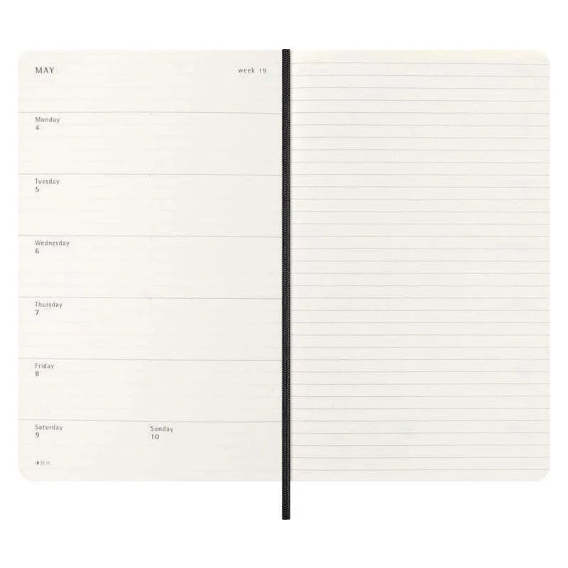Moleskine Diaries 12 Month Weekly + Notes SC Large 2026