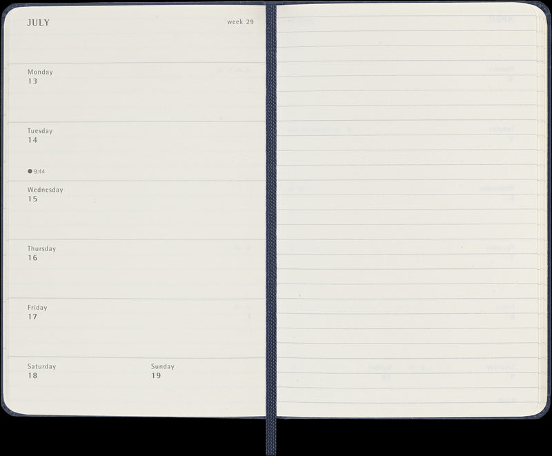 Moleskine Diaries 12 Month Weekly + Notes HC Pocket 2026