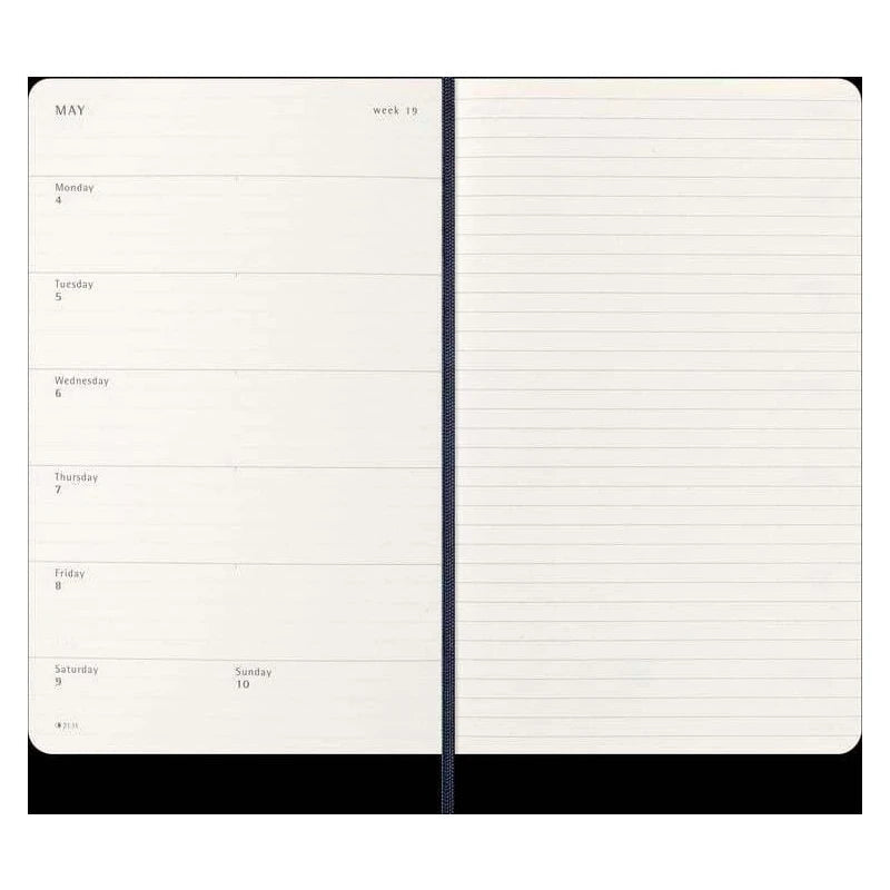 Moleskine Diaries 12 Month Weekly + Notes SC Large 2026