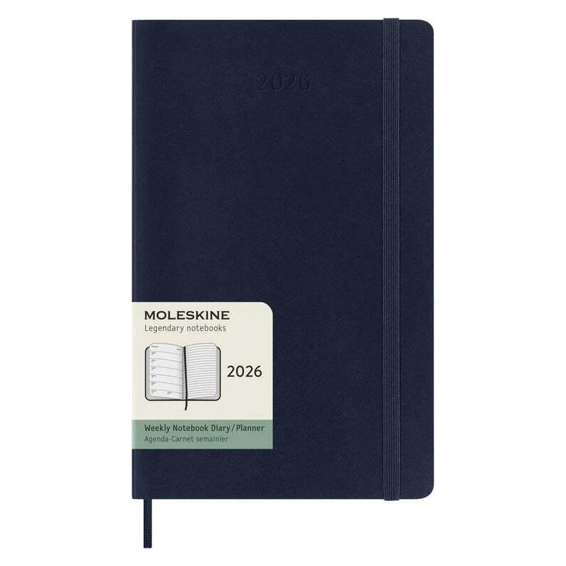 Moleskine Diaries 12 Month Weekly + Notes SC Large 2026