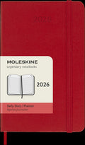 Moleskine Diaries 12 Month Daily HC Pocket 2026#Colour_SCARLET RED