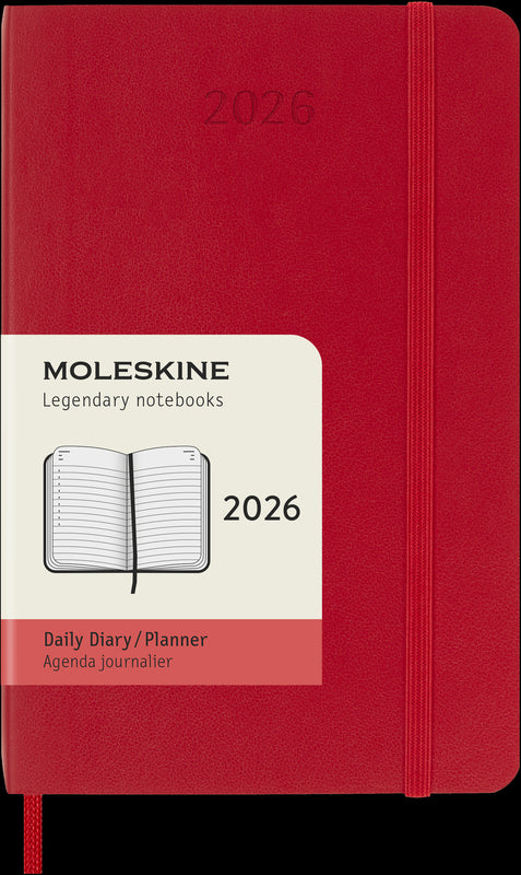 Moleskine Diaries 12 Month Daily SC Pocket 2026