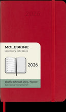 Moleskine Diaries 12 Month Weekly + Notes SC Pocket 2026