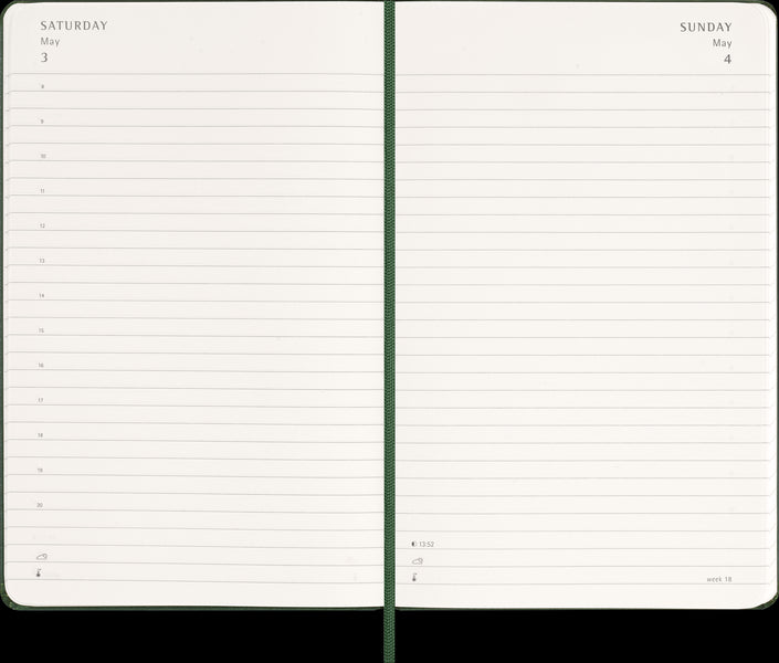 Moleskine Diaries 12 Month Daily HC Large 2026