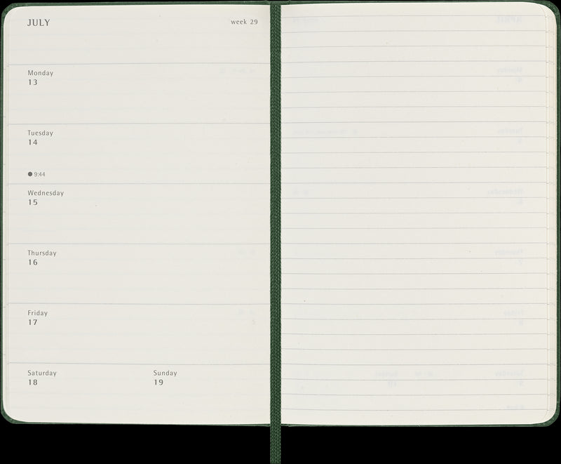 Moleskine Diaries 12 Month Weekly + Notes HC Pocket 2026