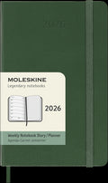 Moleskine Diaries 12 Month Weekly + Notes HC Pocket 2026#Colour_MYRTLE GREEN
