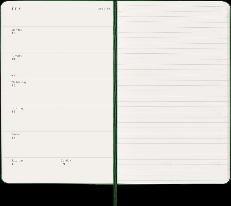 Moleskine Diaries 12 Month Weekly + Notes HC Large 20263