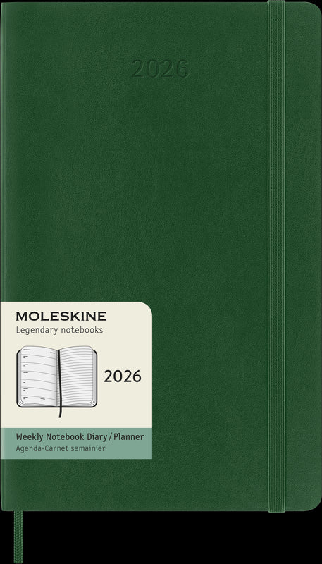 Moleskine Diaries 12 Month Weekly + Notes SC Large 2026