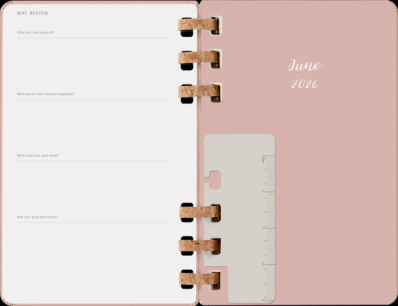 Moleskine 12 Month Spiral Planner HC Large Almond 2026