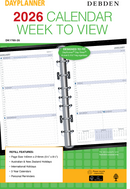 Debden Dayplanner Desk Week to View Refill 2026