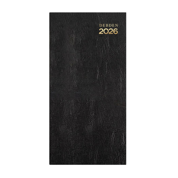Debden Diary Kyoto Slim Week to View Black 2026