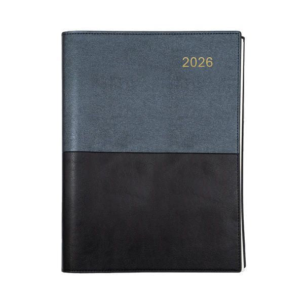 Debden Diaries Vanessa Week to View Black 2026#Size_A5
