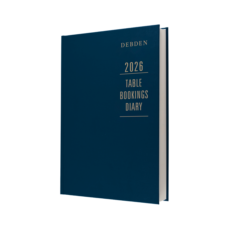 Debden Diary Restaurant/Table Bookings A4 2 Pages to a Day Blue 2026