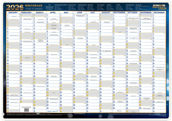 Writeraze Wallplanners Executive Framed 2026#Size_500X700MM