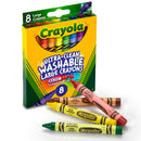 Crayola Ultra-Clean Washable Large Crayons Pack of 8