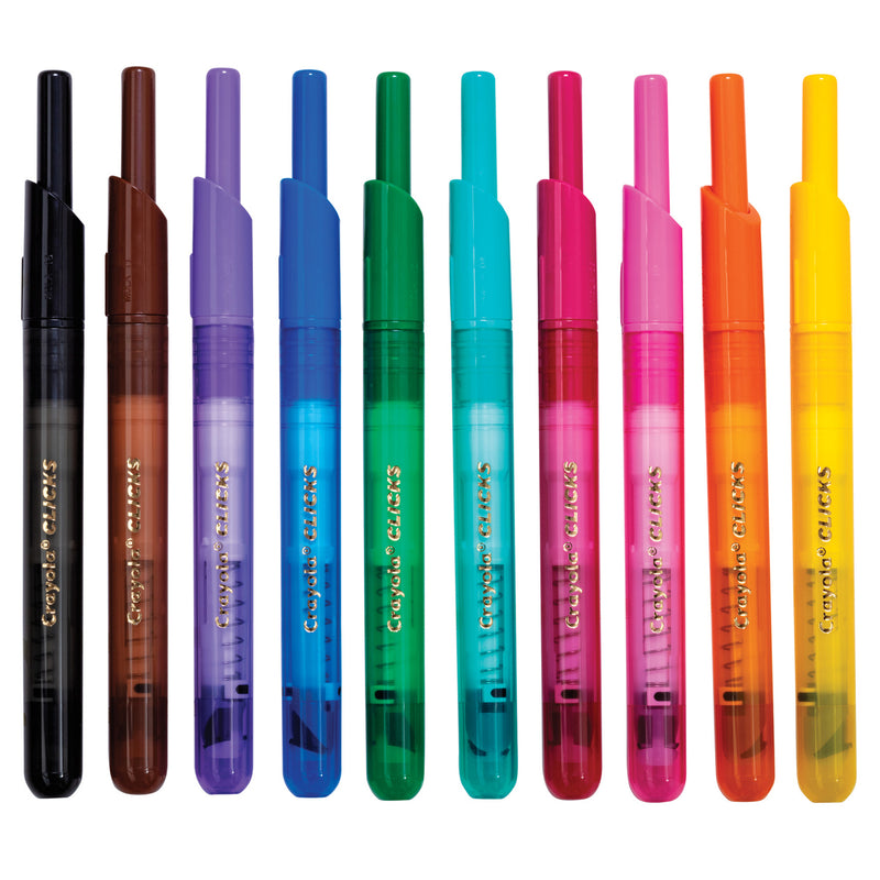 Crayola Clicks Retractable Markers Set of 10