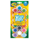 Crayola Washable Kids Poster Paints With Brush Pack of 18