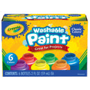 Crayola Washable Kids Paint Pots Classic Colours Pack of 6