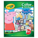 Crayola Peppa Pig Colour & Sticker Book