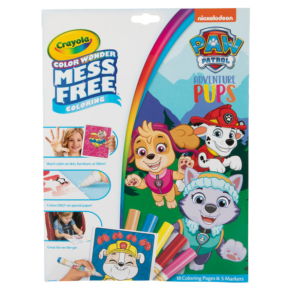 Crayola Colour Paw Patrol Wonder Colouring Book with Markers
