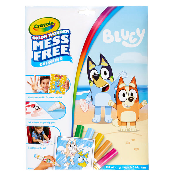 Crayola Bluey Colour Wonder Colouring Book with Markers