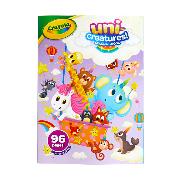 Crayola Uni-Creatures Colouring Book With Stickers 