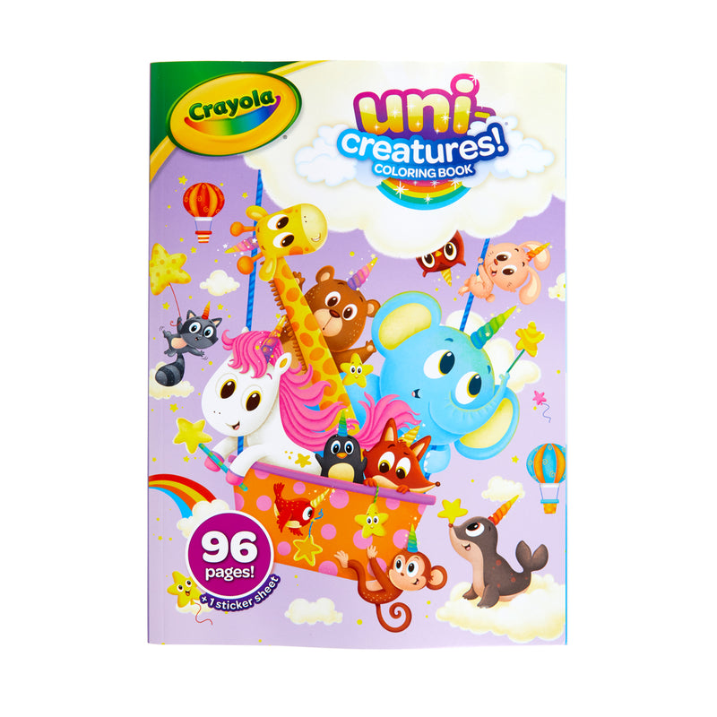 Crayola Uni-Creatures Colouring Book With Stickers 