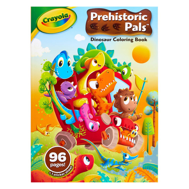 Crayola Prehistoric Pals Colouring Book With Stickers