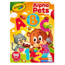 Crayola Alpha Pets Colouring Book With Stickers 96 Pages