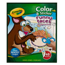 Crayola Funny Faces Colour & Sticker Book
