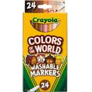 Crayola Colours of the World Fineline Washable Markers Set of 24